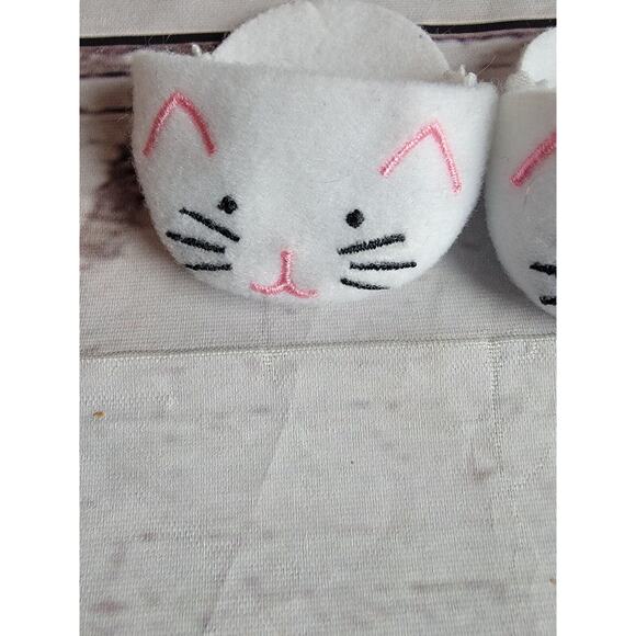 White Kitty Cat Doll Slippers - Picture 2 of 8